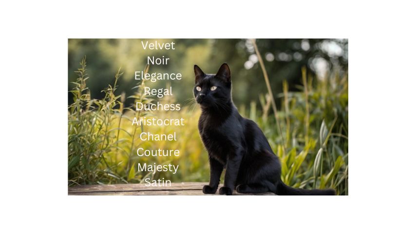 Elegant Black Cat Names