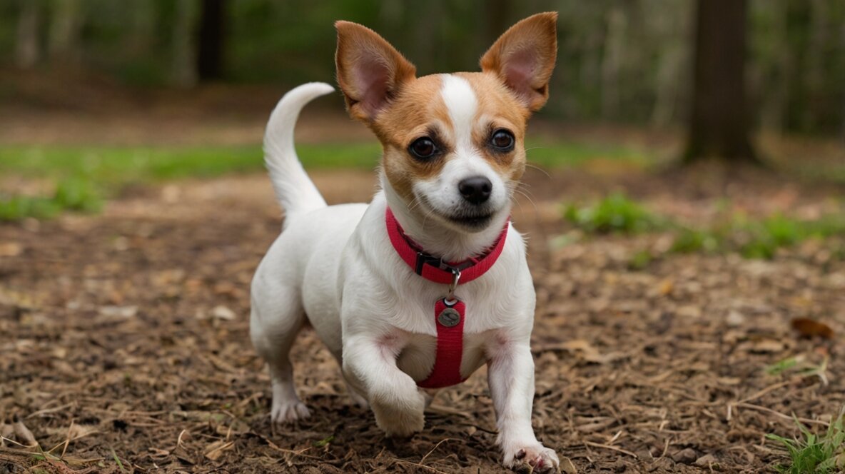 “Jack Russell Chihuahua Mix enjoying outdoor play”