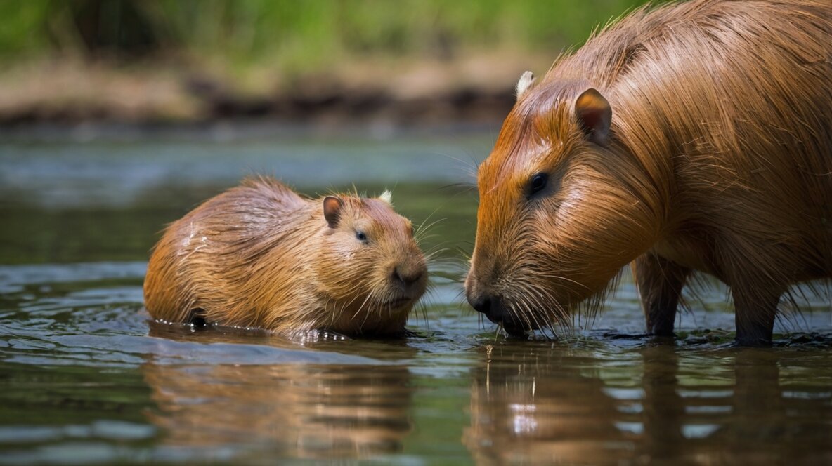 capybaras weigh and average size