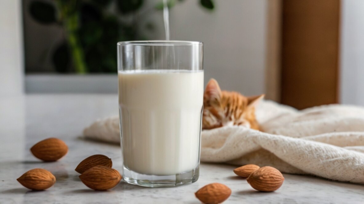 Almond milk and cats, Almond milk and Cats