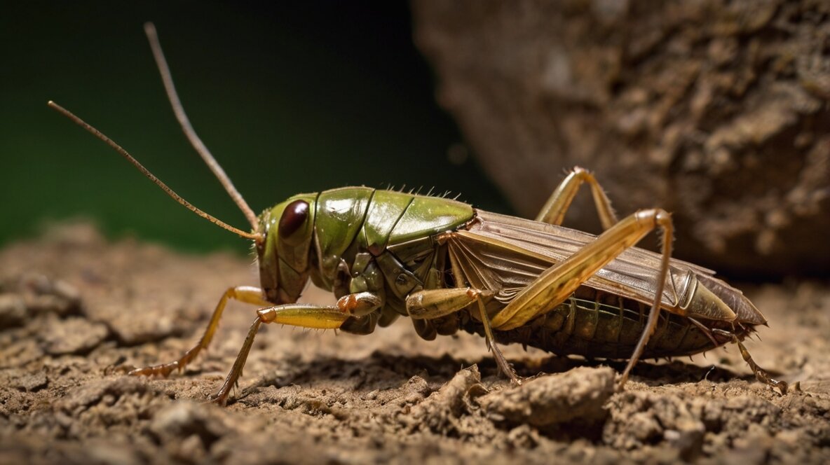 Cats Eat Crickets